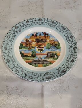 Decorative Vintage 1950's OHIO Souvenir  Collector Plate